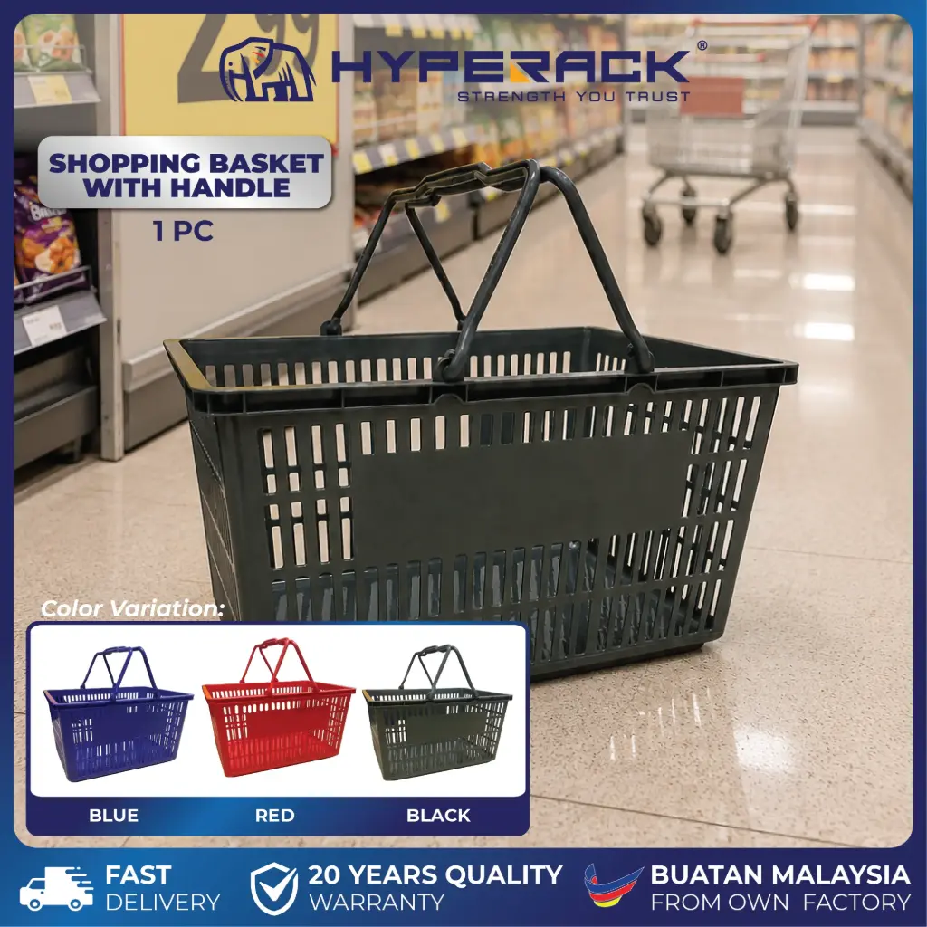 HYPERACK ™️ Grocery Shopping Basket with Handle