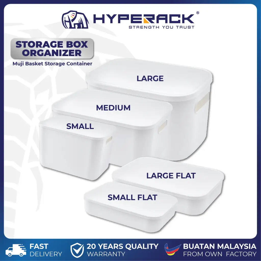 HYPERACK ™️ Muji Storage Box Basket Organizer