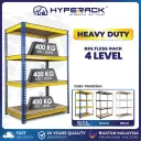 🐘HYPERACK ™️ Boltless Rack 4 Levels Heavy Duty Rack Rak Besi Bertingkat