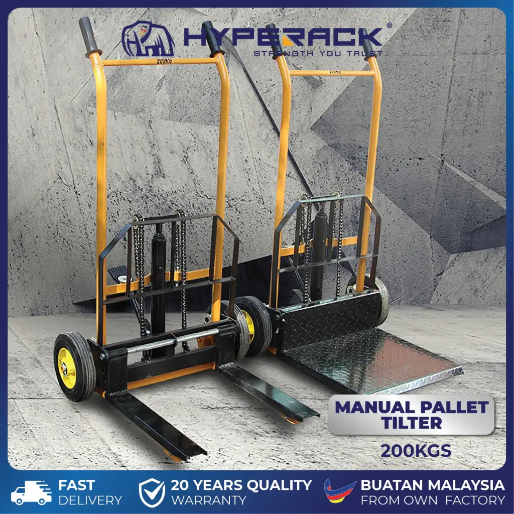 HYPERACK ™️ Manual Pallet Tilter With Steel Plate 200kg