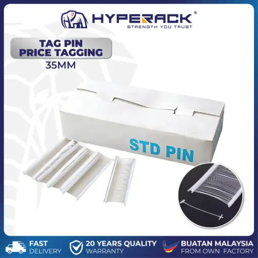 [W-TP35] HYPERACK ™️ Tagging Price Merchandise Tag Gun Pin Retail Usage 35mm