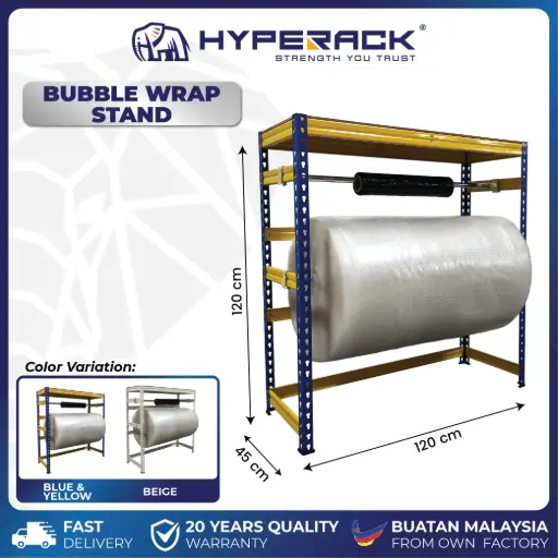 HYPERACK ™️ Bubble Wrap Stand Packaging Table H120cm x D45cm x L120cm