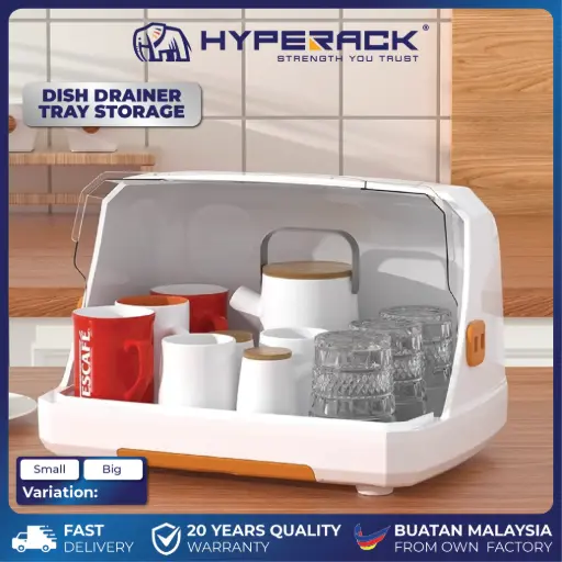 HYPERACK ™️ Dish Cup Glass Holder Drainer Tray Storage Cup Rack