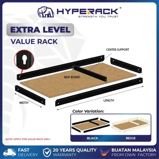 HYPERACK ™️ Extra Level Value Rack 2IN1 Rack ONLY FOR HYPERACK'S FULL SET VALUE RACK
