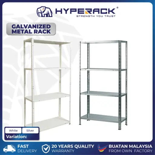 HYPERACK ™️ Galvanised Metal Rack Kitchen Storage Shelf