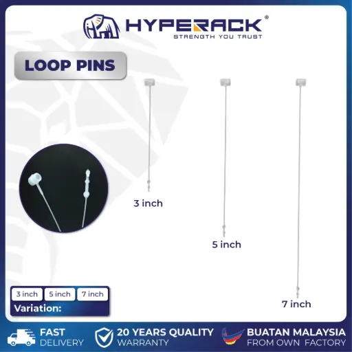HYPERACK ™️ Loop Lock Pins Price Tag 5,000 pieces