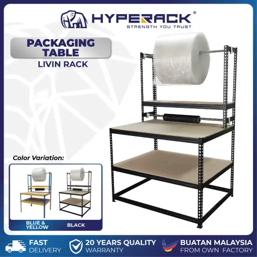 HYPERACK ™️ Packing Table Medium Duty Wrapping Packaging Station