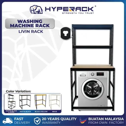 HYPERACK ™️ Washing Machine Laundry Rack Rak Mesin Basuh