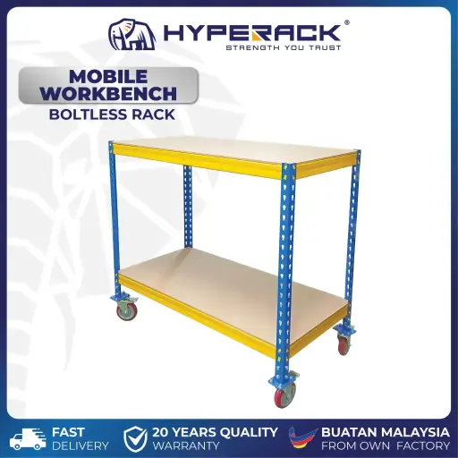 HYPERACK ™️ Work Bench Station Boltless Packaging Rack H90cm
