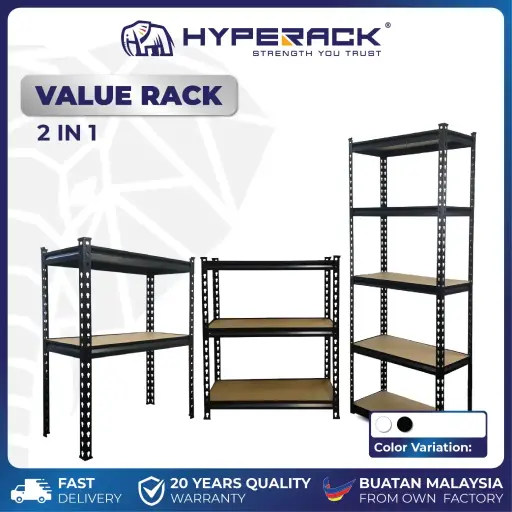 🐘HYPERACK ™️ Value Rack 2IN1 Boltless Kitchen Storage Rack Rak Dapur Bertingkat