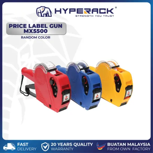 [W-MX5500] HYPERACK ™️ Price Label Sticker Pricing Gun MX5500 Price Gun (Assorted)