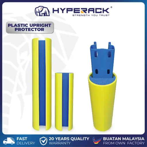 [W-PEU600] HYPERACK ™️ Warehouse Pallet Rack Accessories Plastic Upright Protector (Foam)